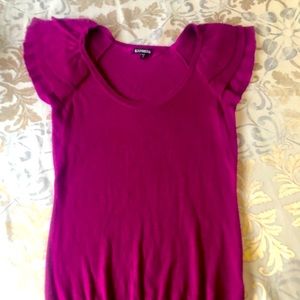 Express butterfly sleeve sweater shirt